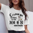 Ladies Harajuku Cute French German Shepherd T-shirt