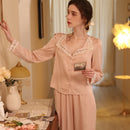 Fashionable Lapel V-neck Home Clothes Woman