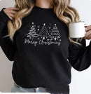 Solid Color Christmas Round-neck Shirt Ladies