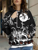 Autumn And Winter Halloween Digital Printed Hoodie