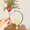 Christmas Lambswool Sequin Cap Headband