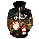 Men's And Women's Fashion Christmas Printed Hoodie