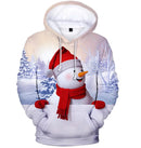 Men's And Women's Fashion Christmas Printed Hoodie