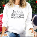 Solid Color Christmas Round-neck Shirt Ladies